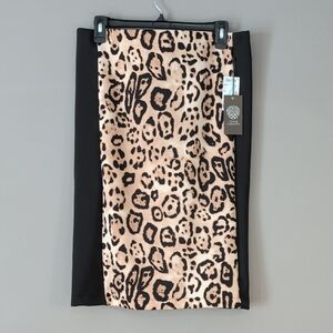 Vince Camuto Animal Print Pencil Skirt  Size Medium